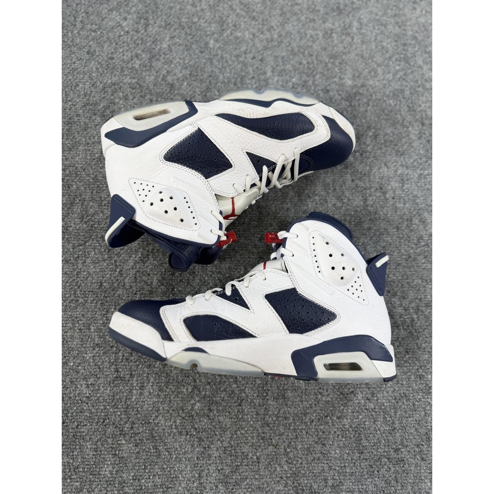 Nike Air Jordan 6 Retro Midnight Navy Shoes Mens 9.5 Sneakers CT8529-164 - Picture 8 of 14